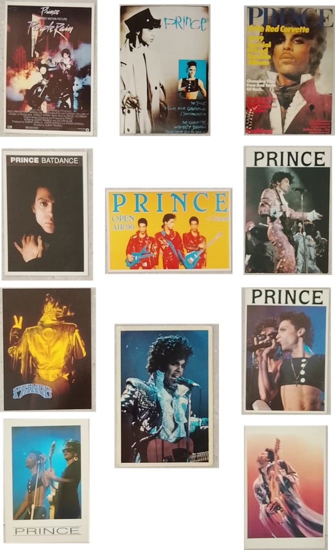 Rare Prince Post Cards x 11 (1 of 1)