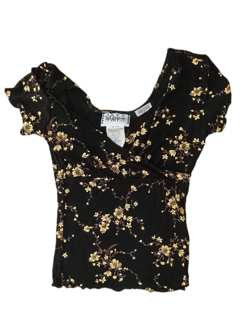 Britney Spears Owned & Worn Black and Gold Shirt (1 of 2)