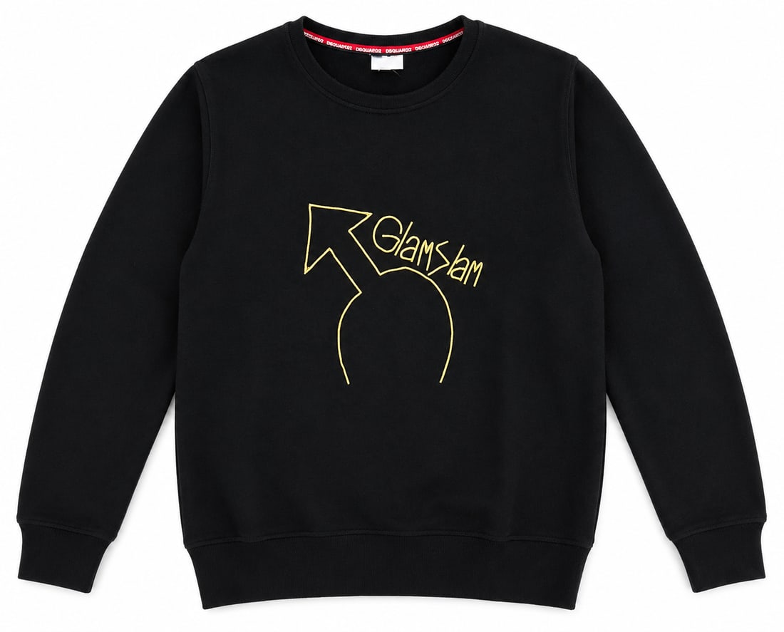Prince - Glam Slam Sweatshirt (Rare). Black Sweatshirt with Prince's 'Glam Slam' club logo on the: Good overall used condition