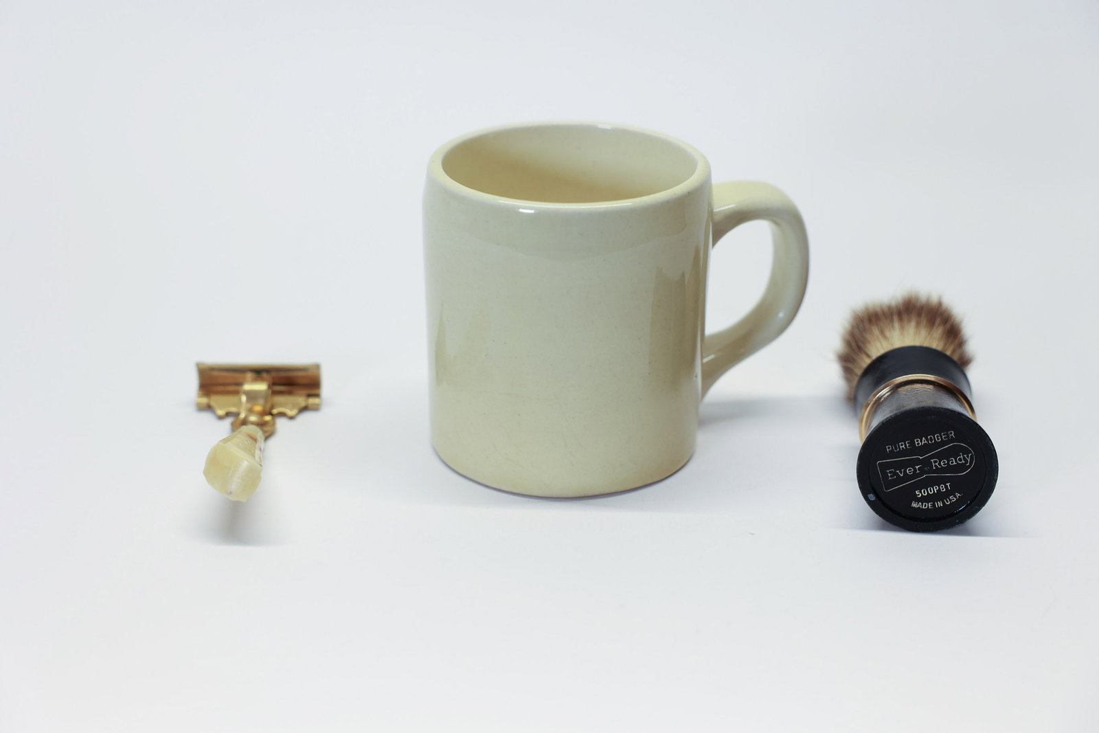 Vintage JBW Co Shaving Set Mug Brush Razor (1 of 11)