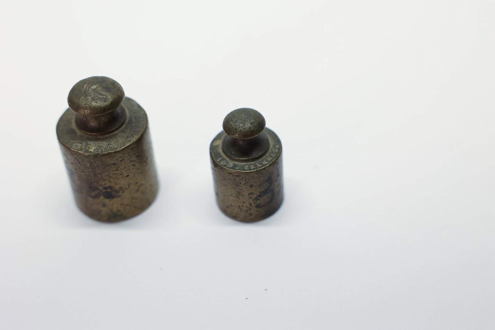 2 Brass Weights - 5