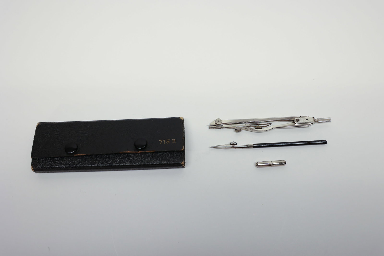 German Drafting Compass Set No. 715 R, Fitted Case (1 of 5)