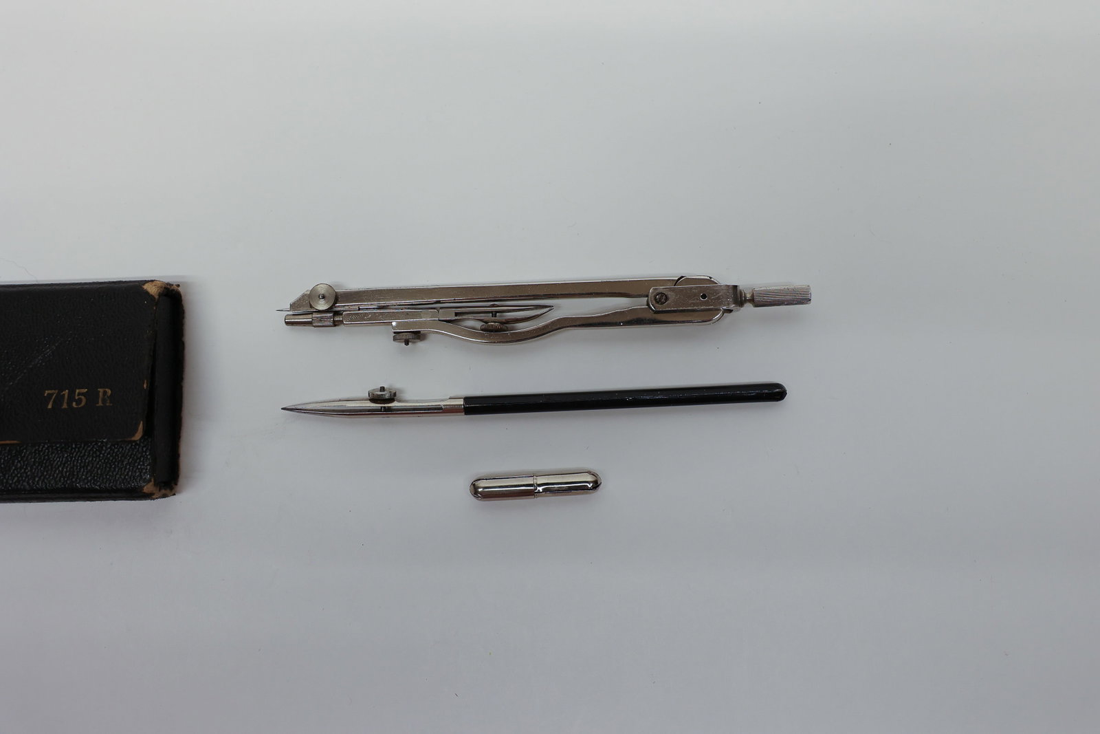 German Drafting Compass Set No. 715 R, Fitted Case - 2