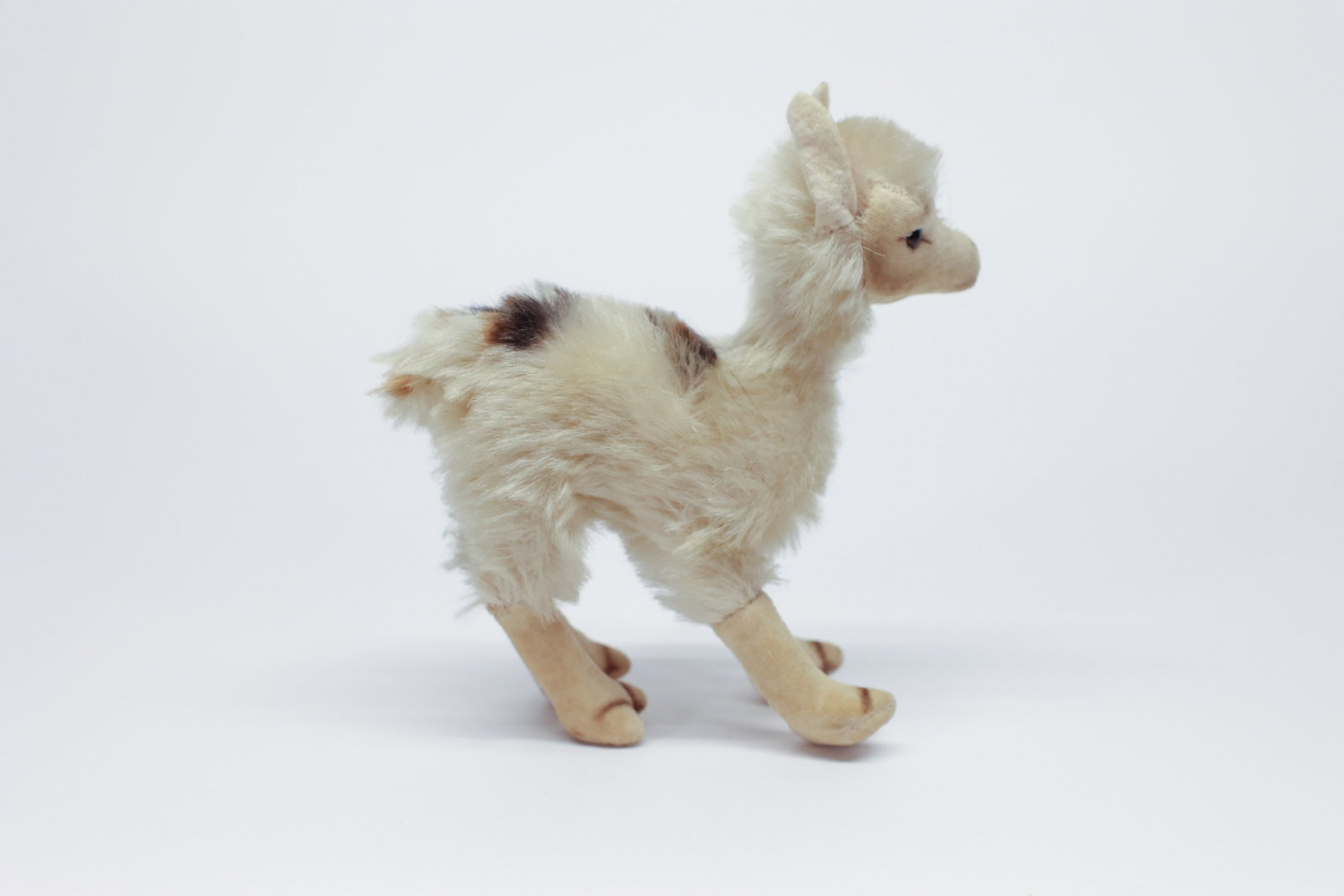Steiff Mohair Llama Figure, Button Missing - 2