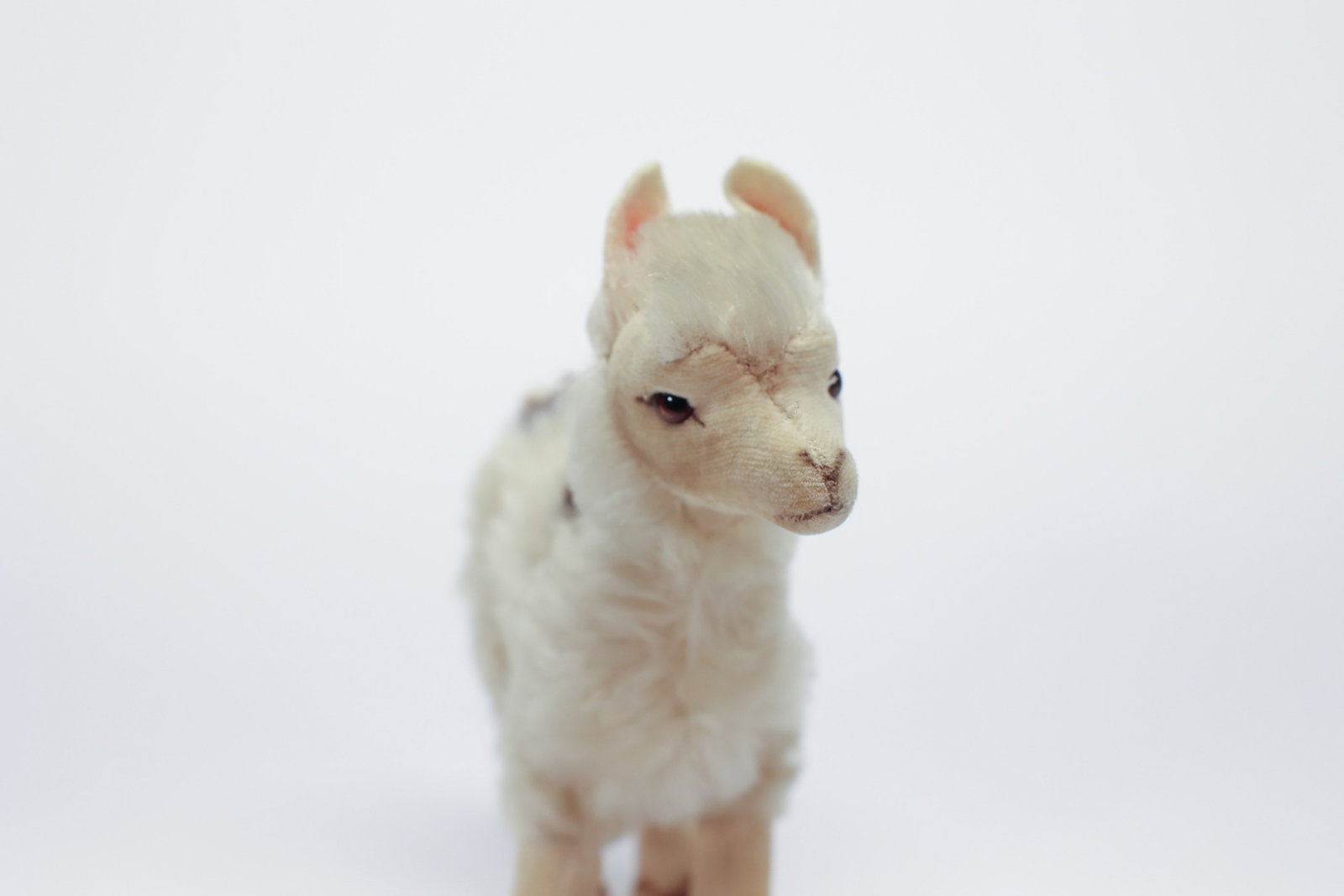 Steiff Mohair Llama Figure, Button Missing - 3