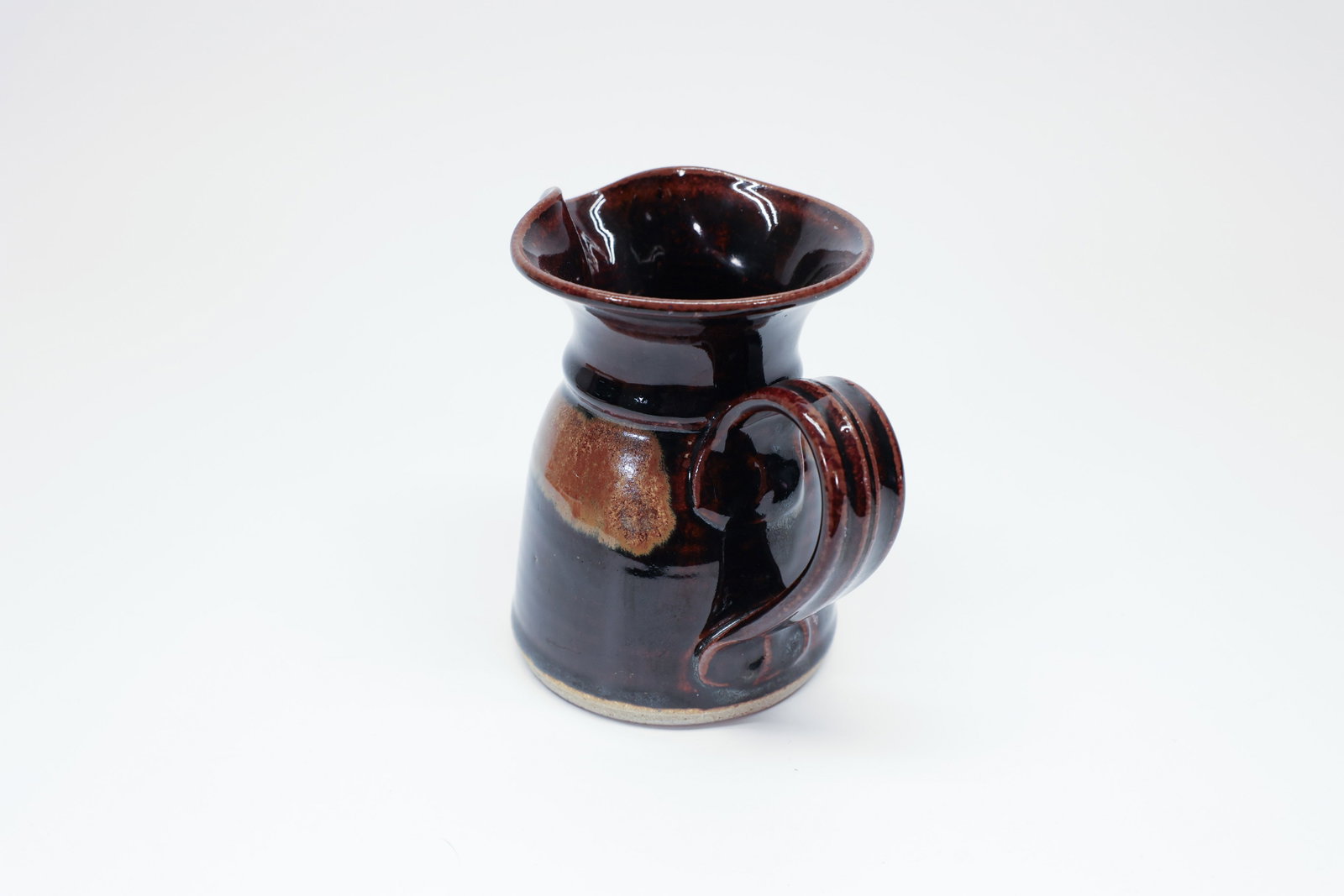 Studio Pottery Pitcher, Drip Glaze - 2