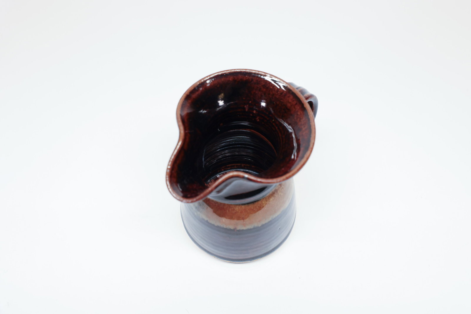 Studio Pottery Pitcher, Drip Glaze - 4