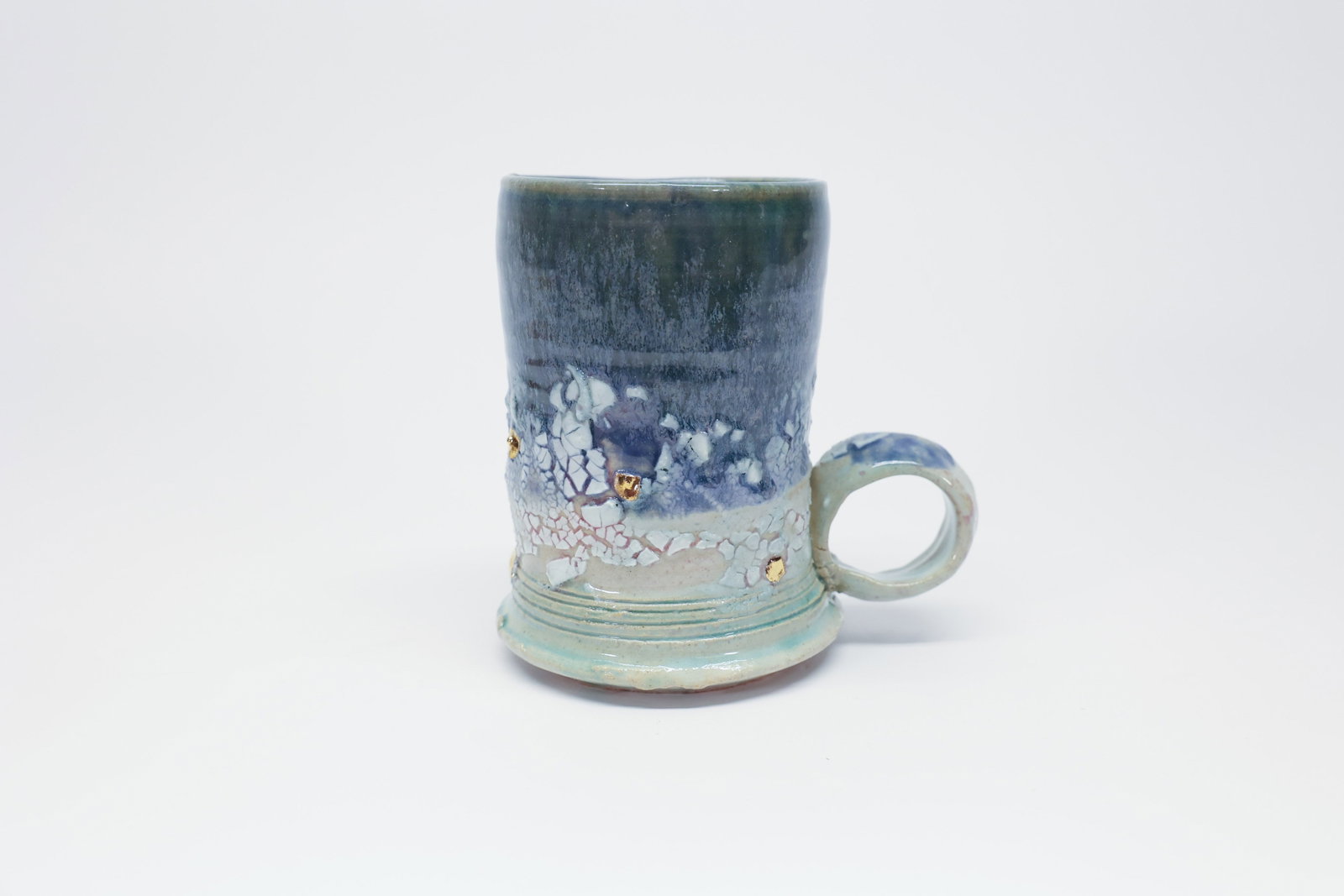 Marked Art Mug Piece: Stamped at base.Dimensions: H: 5", W: 4"
