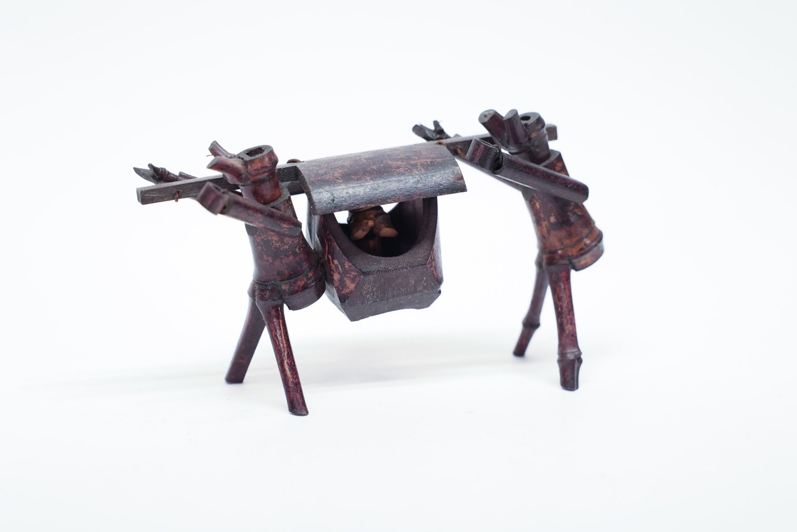 Carved Bamboo Root Folk Art Figural Sculpture (1 of 4)