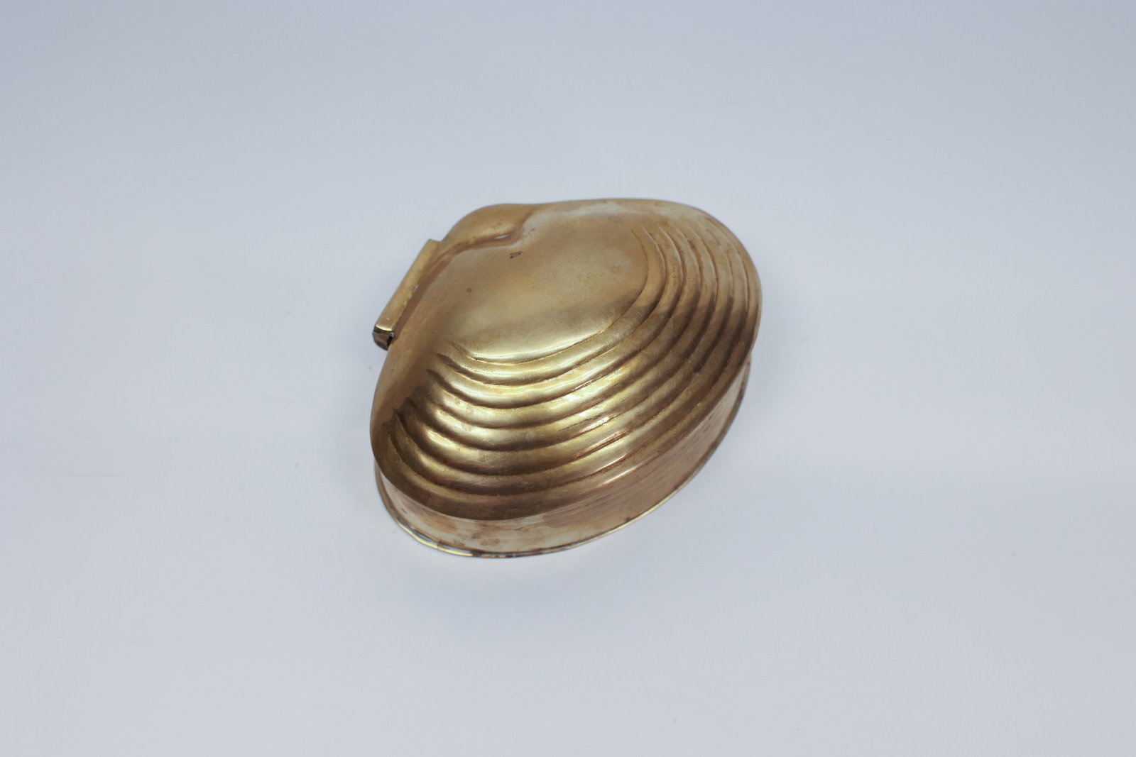 Brass Clamshell Trinket Box