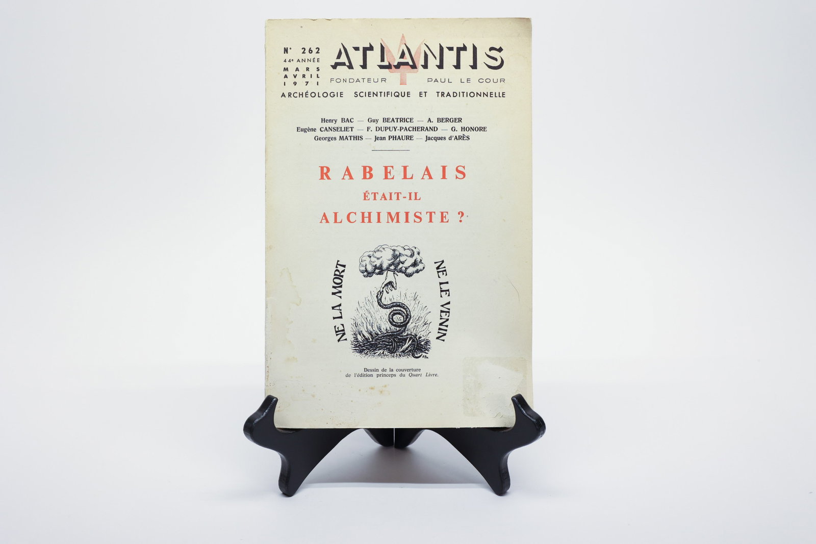1971 Atlantis Journal, Rabelais Alchemist Esoteric (1 of 3)