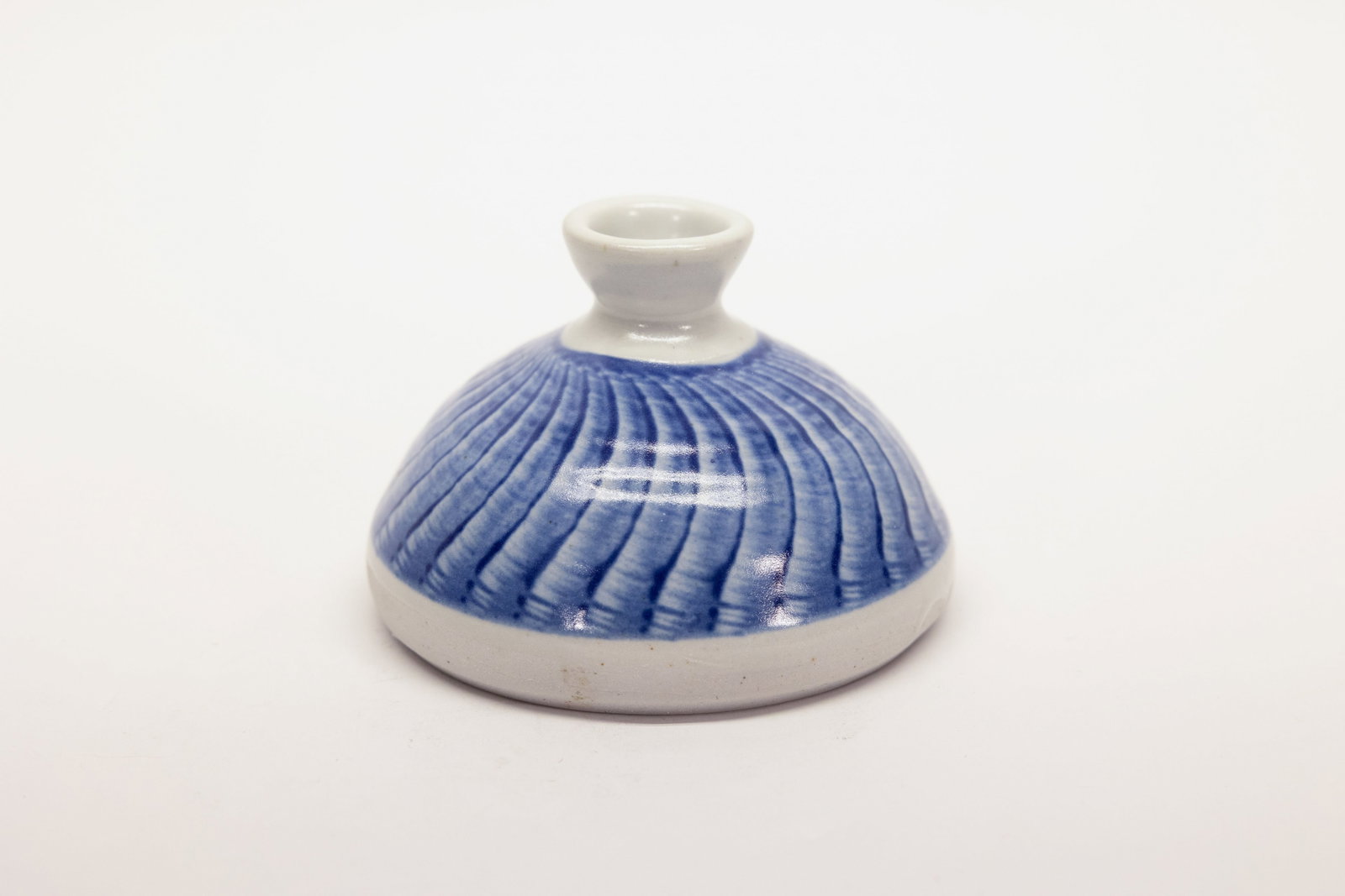 Studio Potter Ink Well Bud Vase: Dimensions: H: 3", W: 4.25"