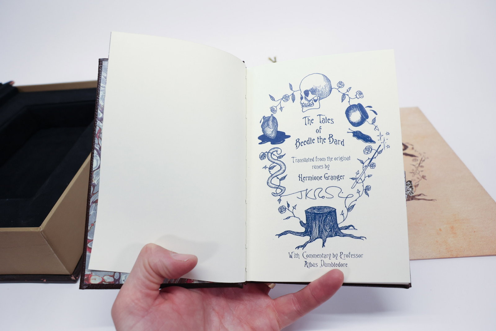 Tales of Beedle the Bard, Collector's Edition: Description:"The Tales of Beedle the Bard" by J.K. Rowling, first edition, December 2008, published by the Children's High Level Group (CHLG), this being the publicly issued Collector's Edition