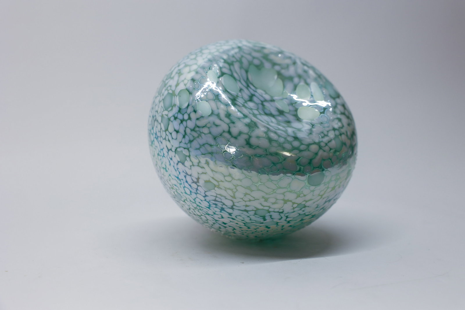 Spatterware Glass Vase, Unsigned - 5