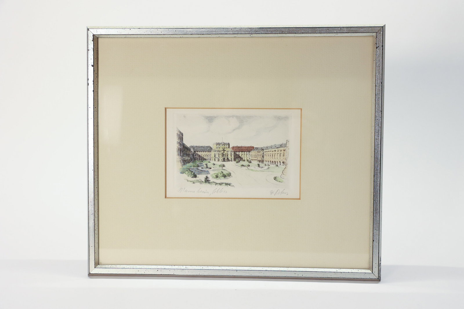 Mannheim Schloss Etching, Germany (1 of 5)