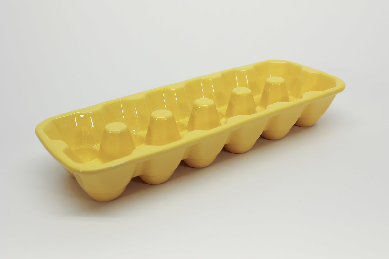 Yellow Ceramic Egg Tray, Farmhouse Crate (1 of 3)