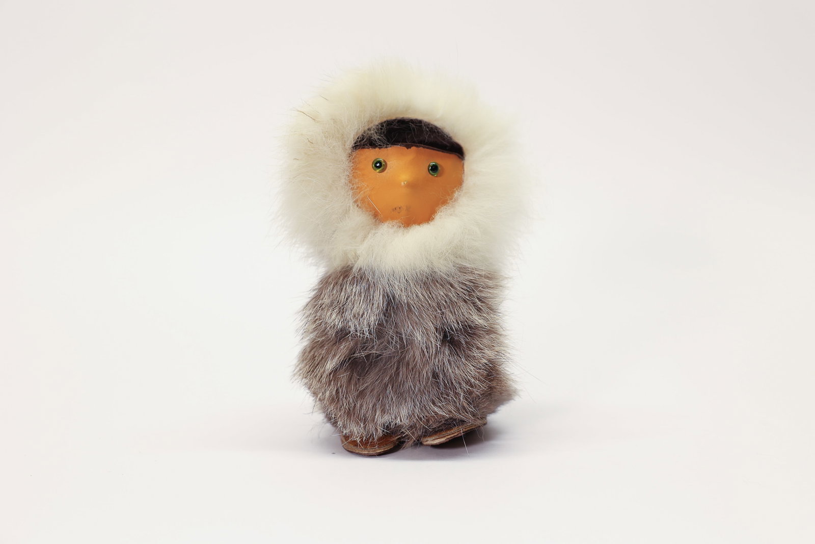Fur & Papier-Mâché Doll (1 of 4)
