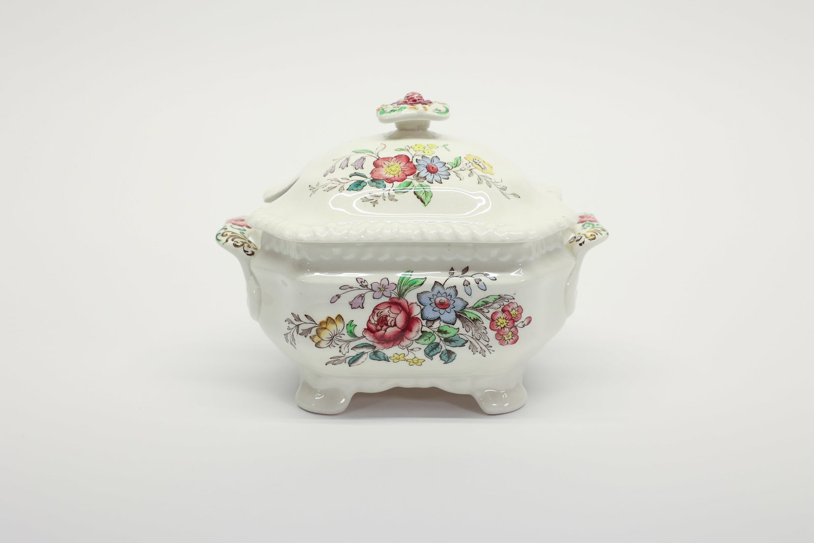 Copeland Spode "Romney" Gadroon Footed Sm Tureen (1 of 6)