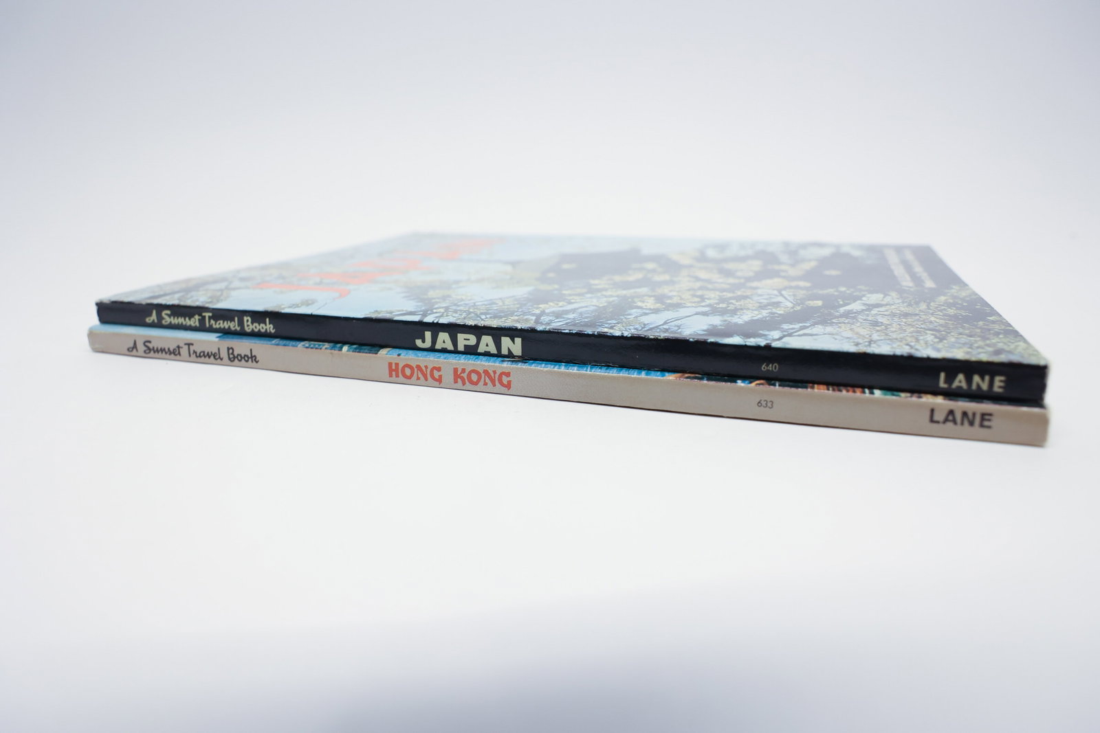 Sunset Travel Books: Japan & Hong Kong Set: Description:A pair of vintage Sunset Travel Books published by Lane Book Company of Menlo Park, California: "Japan," prepared under the direction of Frederic M. Rea, and "Hong Kong," a revised second