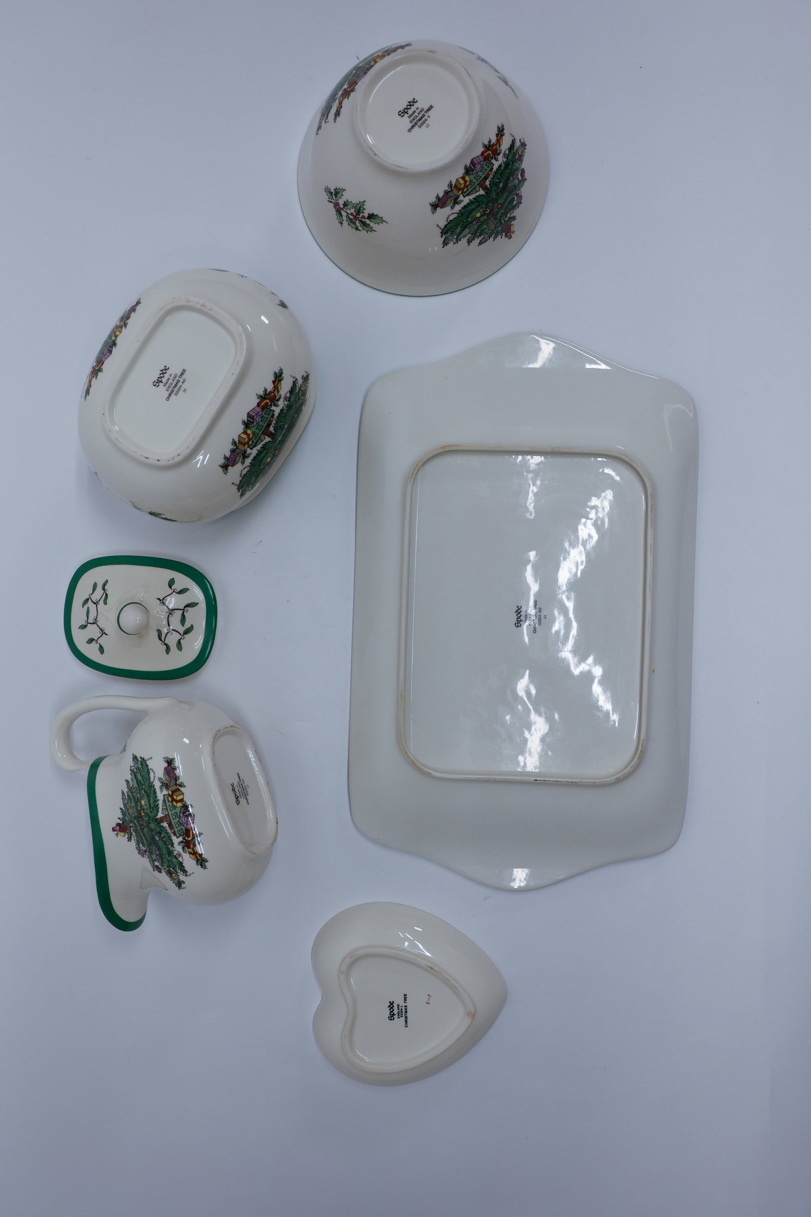Spode Christmas Tree Pattern Serving Lot - 3