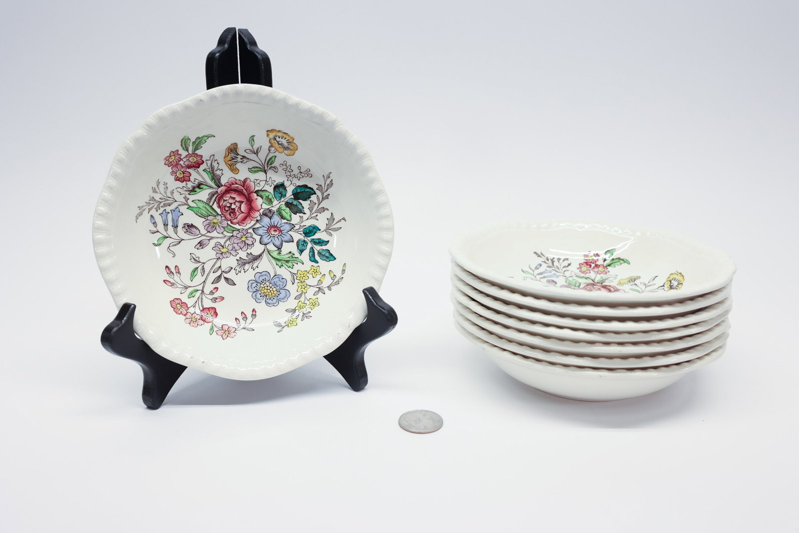Copeland Spode "Romney" Cereal Bowls, Set of 8 (1 of 3)