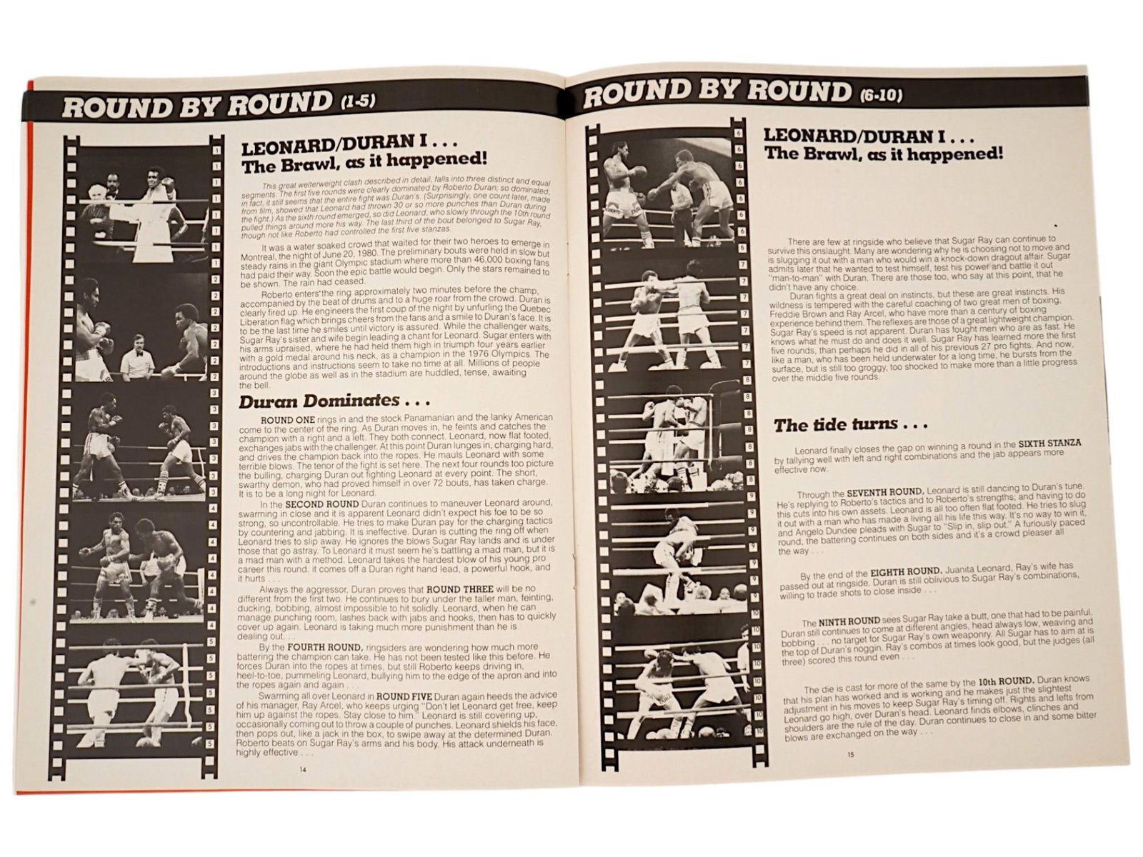 LEONARD VS DURAN PRESS RELEASE ORIGINAL PROGRAM - 5