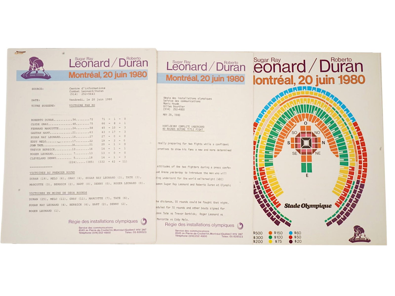 LEONARD VS DURAN PRESS RELEASE ORIGINAL PROGRAM - 6