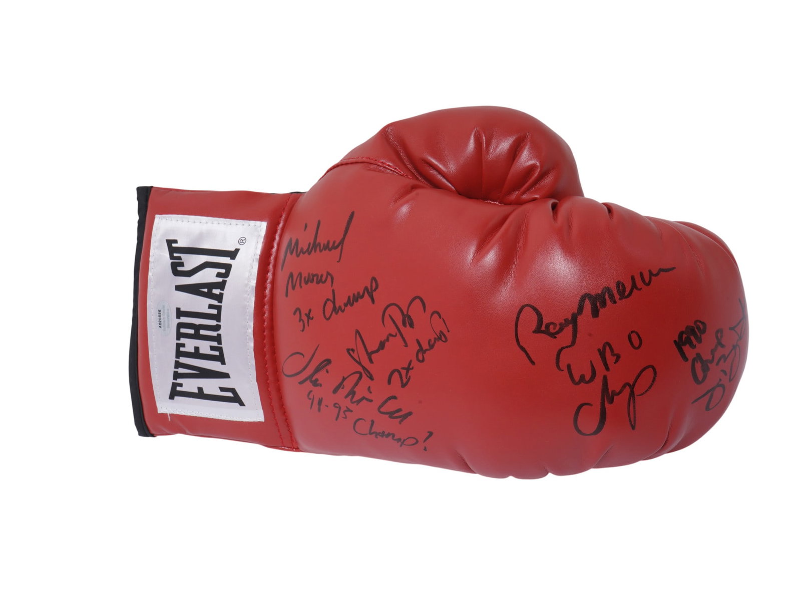 MULTIPLE HEAVYWEIGHT CHAMPIONS SIGNED BOXING GLOVE (1 of 8)