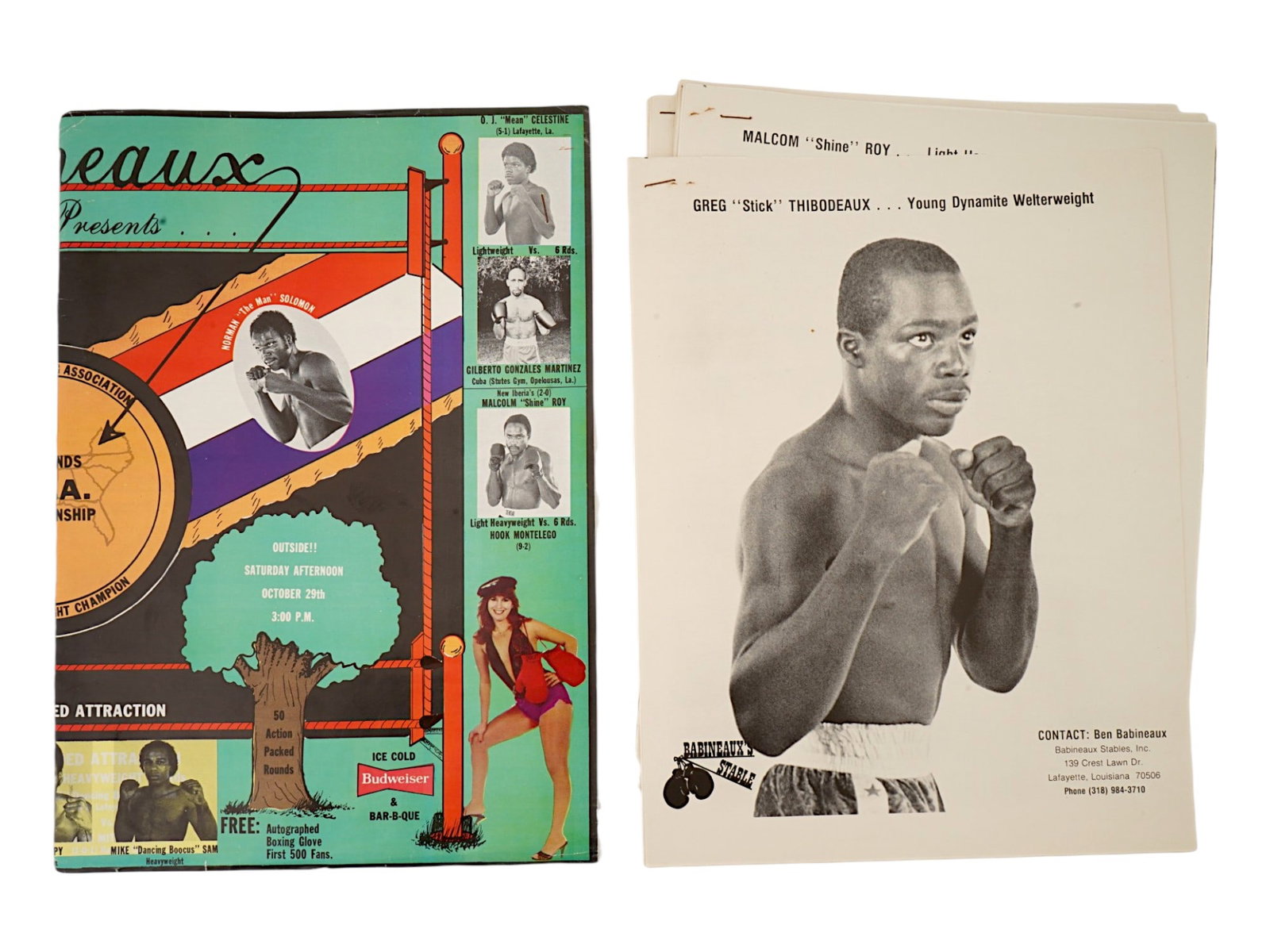 POSTER AND PROMOTIONAL MATERIALS F BOXING TOURNAMENT (1 of 4)