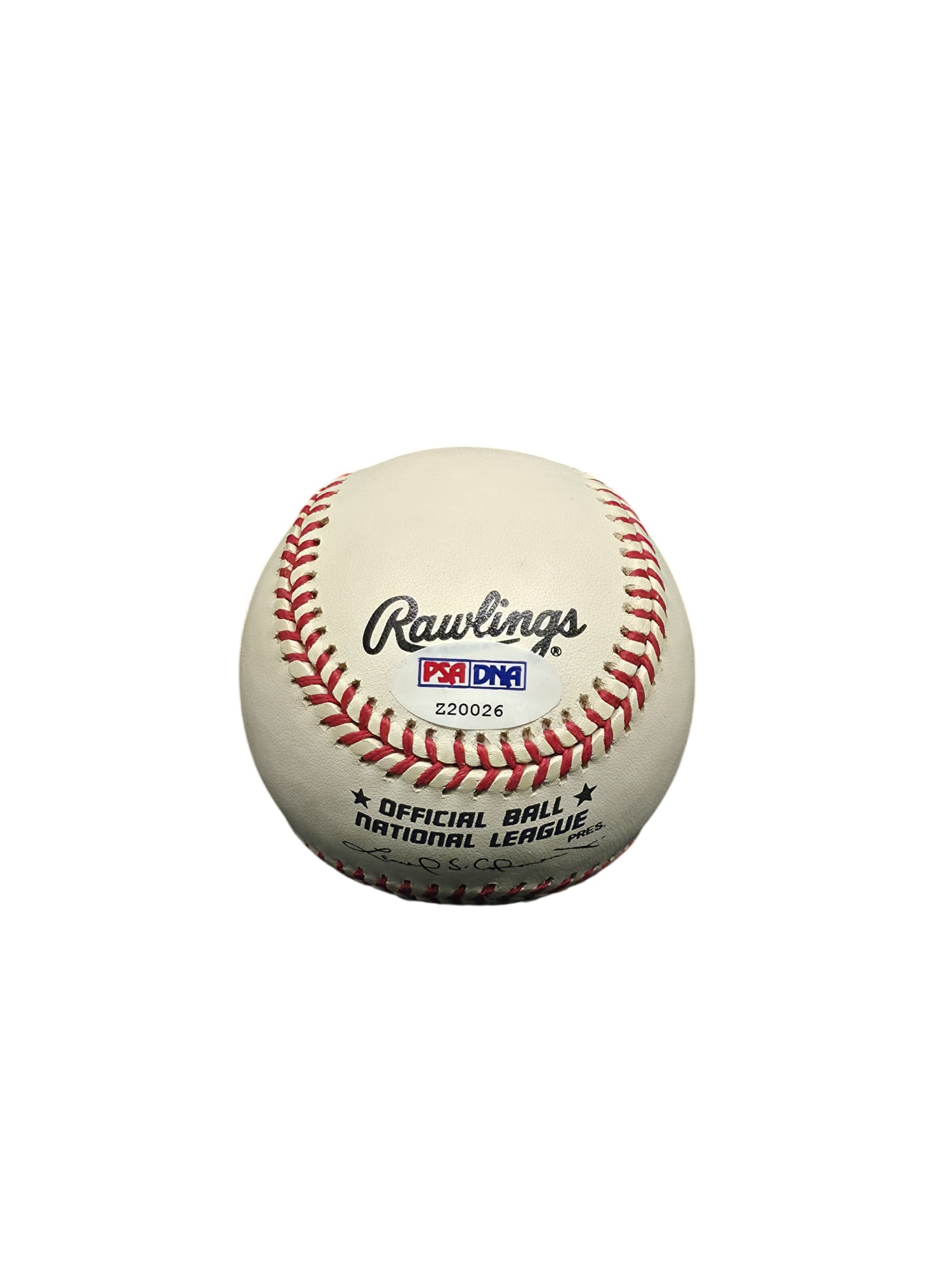 HANK AARON SIGNED BASEBALL PSA AUTHENTICATED - 3