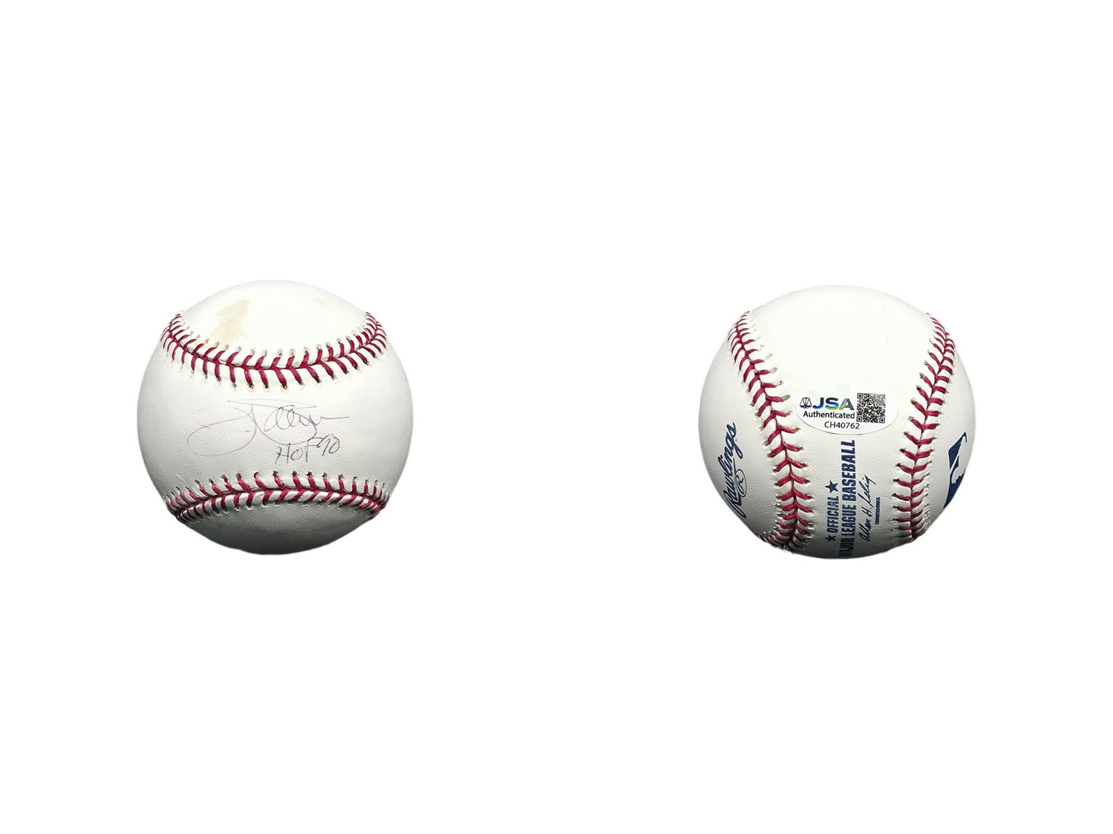 JIM PALMER SIGNED BASEBALL JSA AUTHENTICATED (1 of 4)