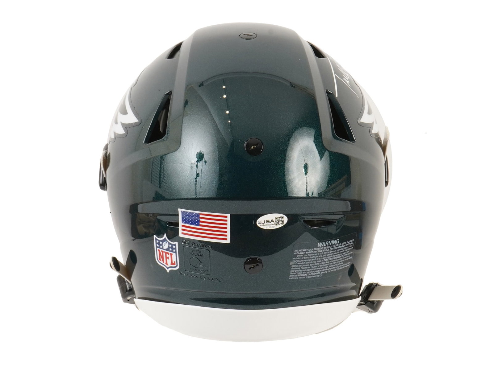 TERRELL OWENS SIGNED EAGLES AUTHENTIC SPEEDFLEX HELMET - 3