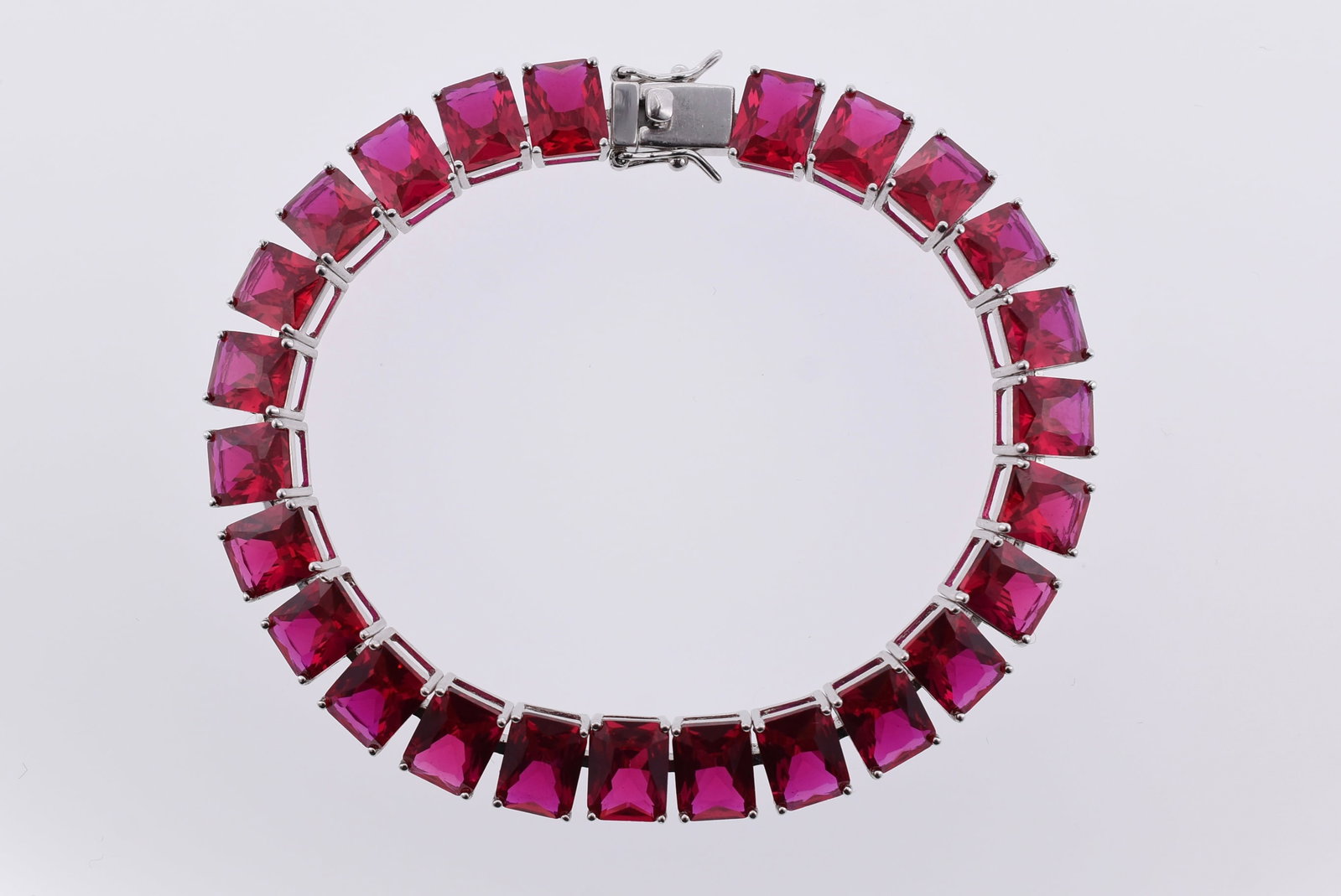 61.5ctw Ruby Tennis Bracelet (1 of 2)