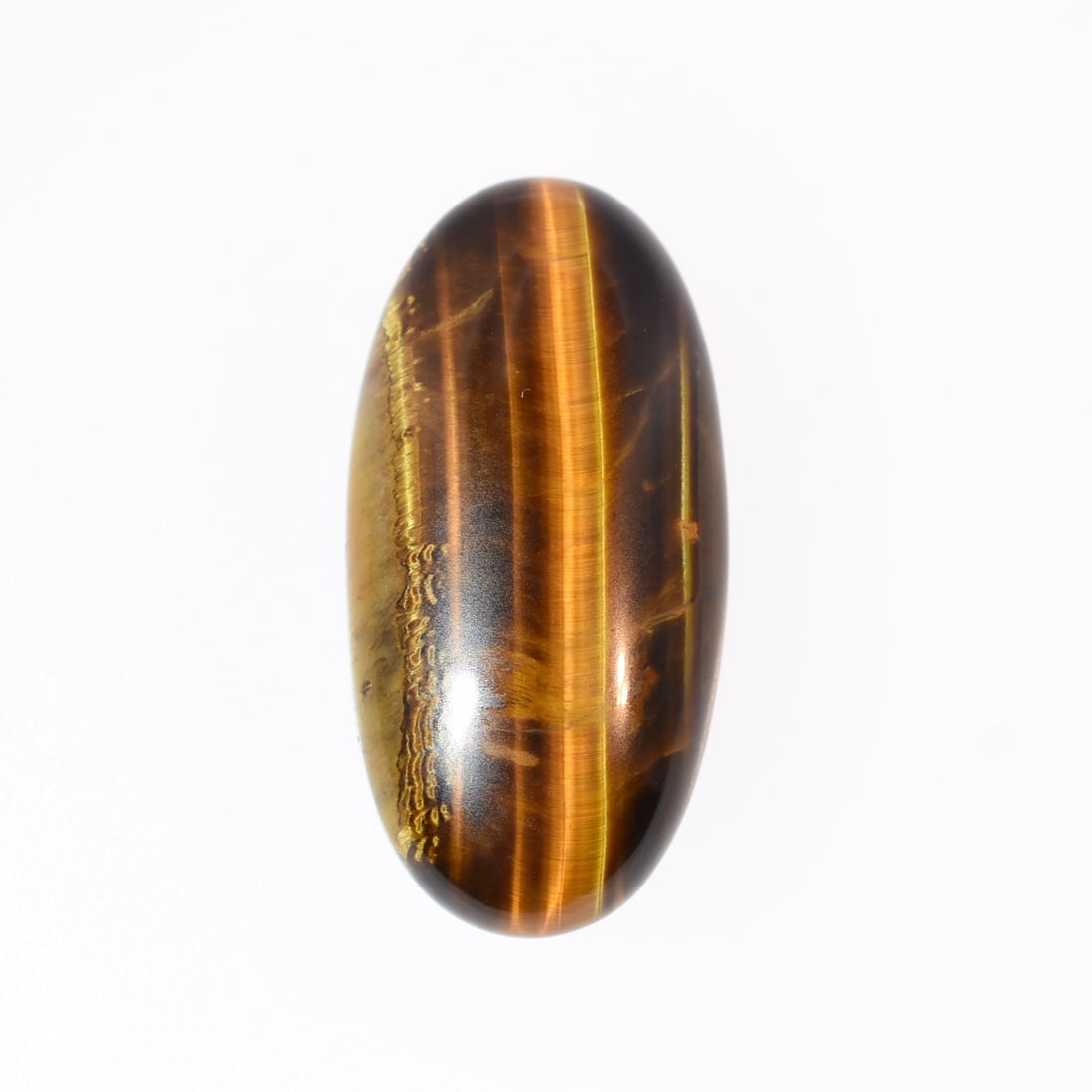 Large Unmounted Tiger's Eye Cabochon: Approximate Dimensions: 15.5 x 30.8mm | Approximate Weight: 24.3ct | Stone has been verified as natural, and does not appear to be treated.