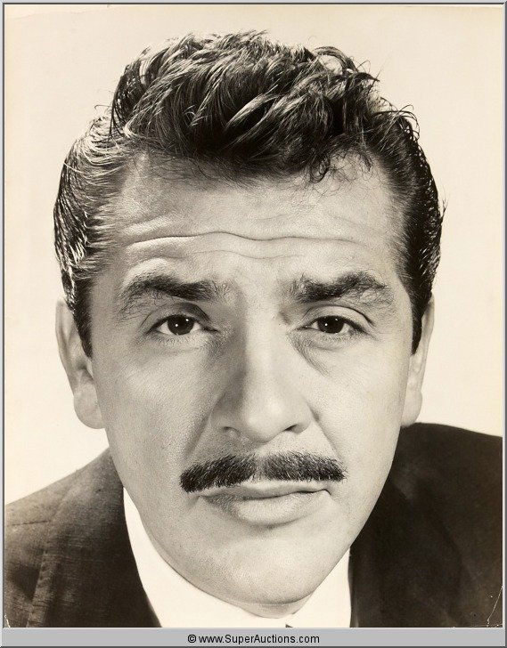Headshot Photograph {Ernie Kovacs Collection}: Black and White Headshot Photograph of Ernie Kovacs / L 16" x H 20"