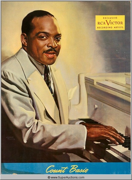 Duke Ellington, Count Basie and Erskine Hawkins St: (1) Duke Ellington Exclusive Victor Recording Artist Stand Up Advertisement / (1) Count Basie Exclusive RCA Victor Recording Artist Stand Up Advertisement / (1) Erskine Hawkins Exclusive RCA Victor Re