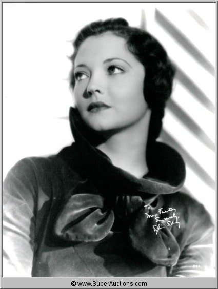 Sylvia Sidney Autographed Negative and Photograph: Sylvia Sidney Autographed 8 x 10 Nitrate Negative / "To Max Factor Sincerely, Sylvia Sidney" / Includes (1) 8 x 10 Black and White Photograph