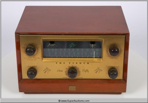 The Fisher Radio: Fisher Radio Series Eighty / Model 80-T / 105-125 V / 50-60 CY 60 Watts / Fisher Radio Corporation {14" L x 11" W x 9" H} {Weight 22 Pounds}