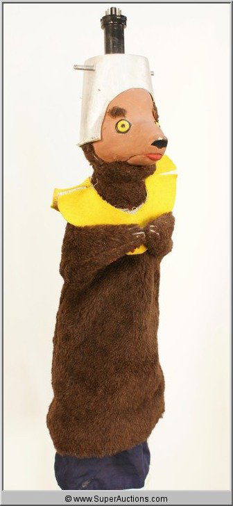 Kapusta Kid Puppets {Ernie Kovacs Collection}: Ernie Kovacs (1952-1954) "Kapusta Kid in Outer Space" which was a Sci-Fi satire of children's outer-space shows. The Kapusta Kid Puppet Collection consists of 5 Puppets: The Outer Space Bear, Lorraine