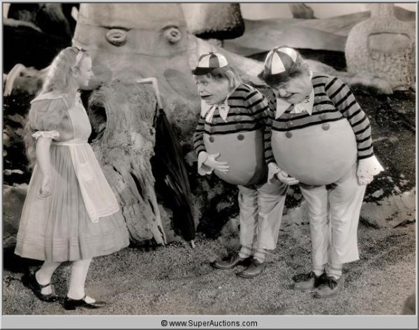 Alice In Wonderland {1933}: "Alice In Wonderland" / Released December 22, 1933 / Paramount Pictures / Starring: Charlotte Henry as Alice, W.C. Fields as Humpty Dumpty, Cray Grant as Mock Turtle, Gary Cooper as White Knight, Edwa