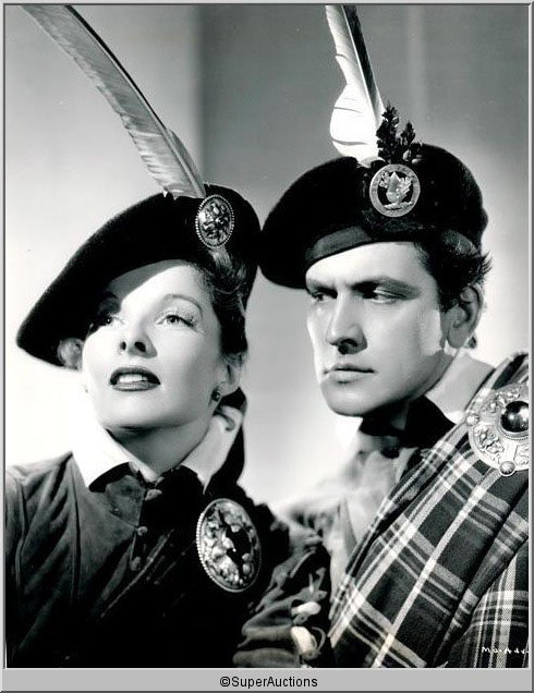 Katherine Hepburn Still Production Photographs: Katherine Hepburn from The Max Factor Collection / (1) 8 x 10 Black & White Still Production Photograph No. M0-Ady-116 of Katherine Hepburn as "Mary of Scotland," Photo By Ernest A. Bachrach Radio Pic