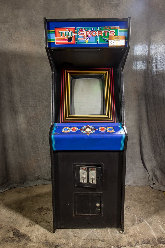 TRI-SPORTS: Manufacturer: Bally - Midway WATCH THE MINI-VIDEO Dimensions: FOB: Pflugerville, Texas 78660