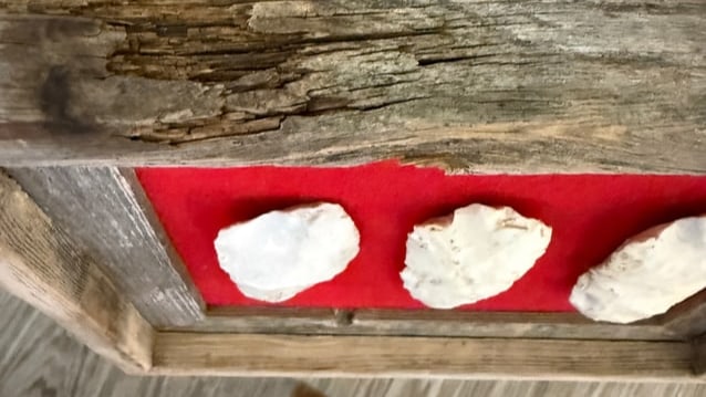 Framed Native American-Style Flint Points, Set/3 - 5