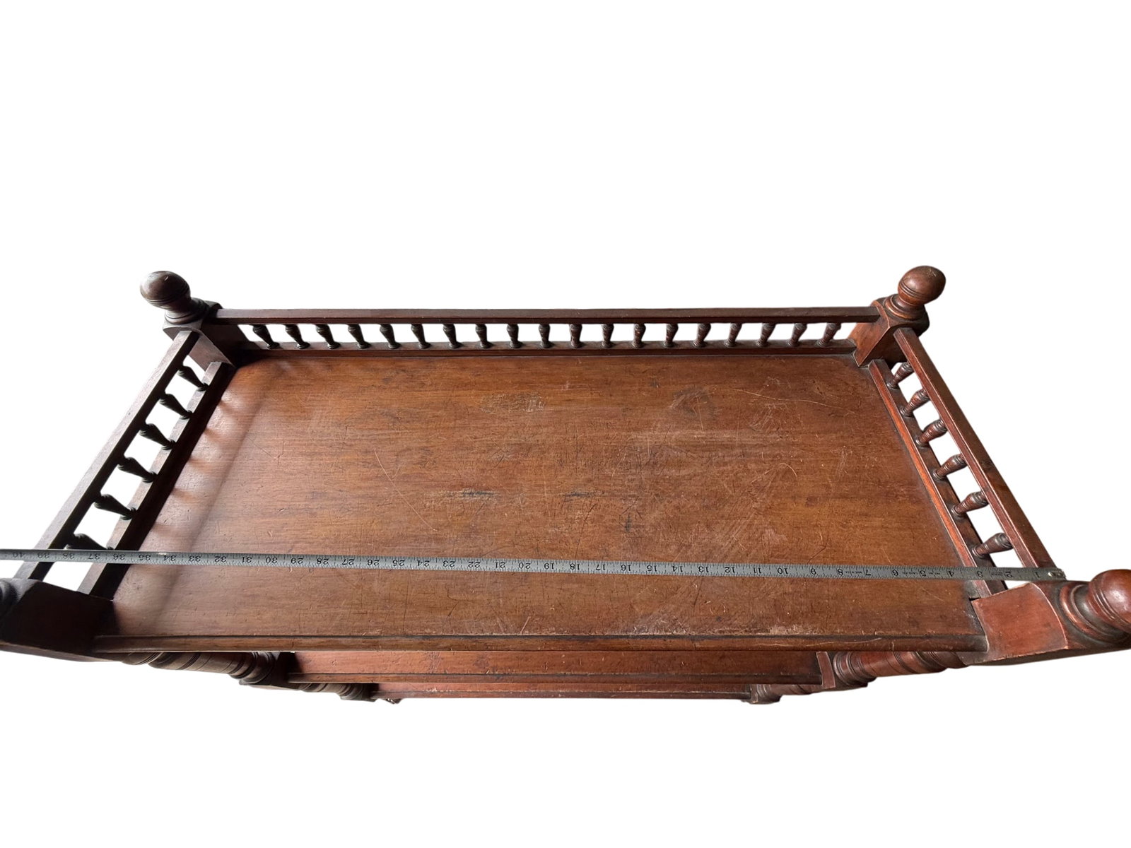 Solid Wood Bar Cart / Shelf Unit - 5