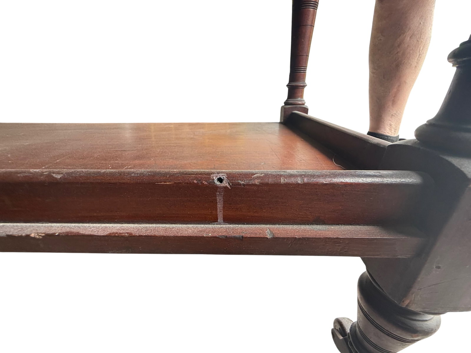 Solid Wood Bar Cart / Shelf Unit - 6