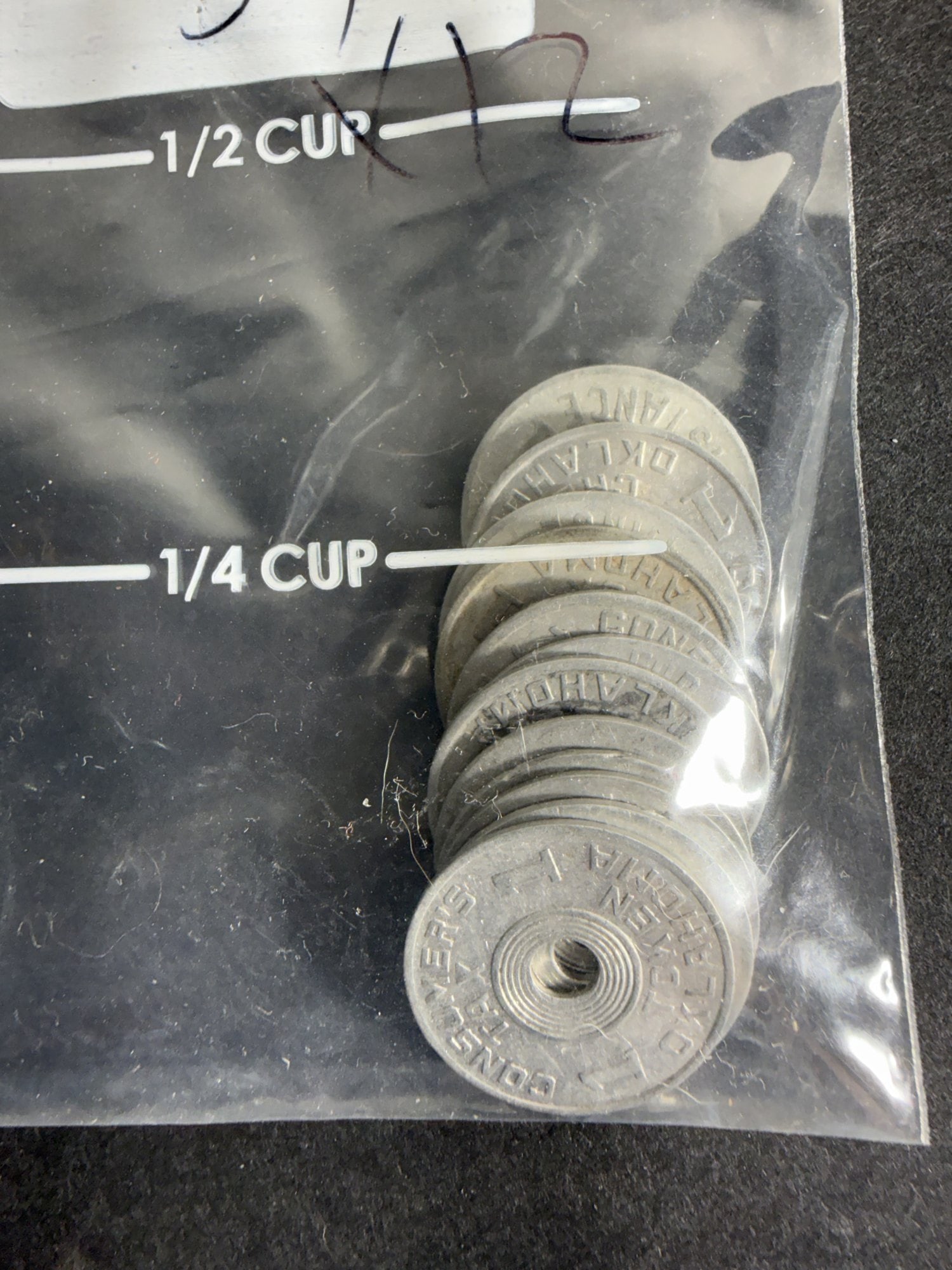 Aluminum Trade Token Stack, Approx. 10 Pieces - 5