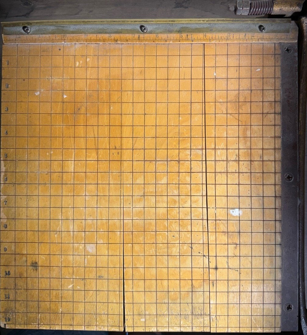 Ingento No. 4 Guillotine Paper Cutter, c.1943-63 (1 of 2)