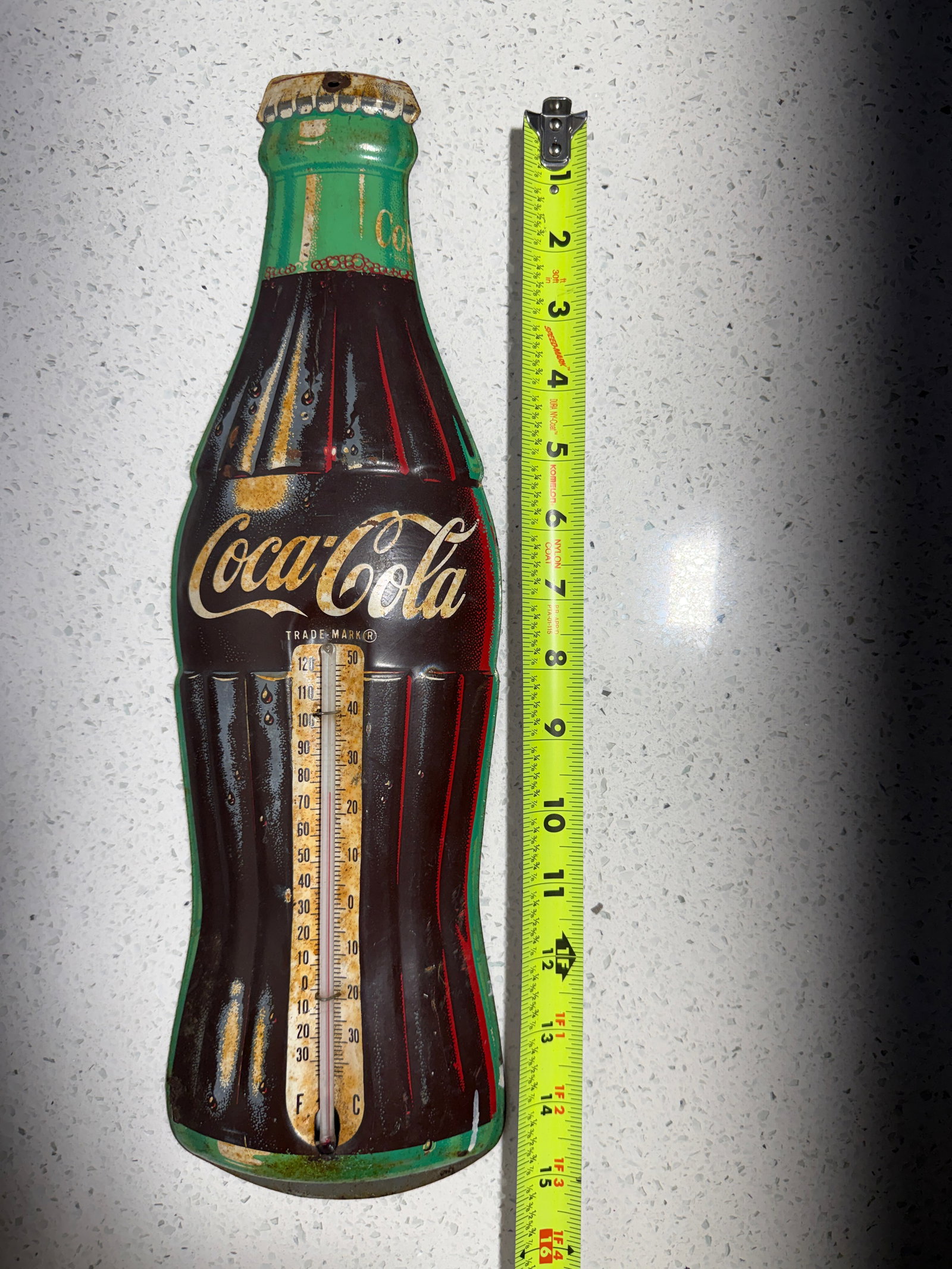 Vintage 1950s Coca-Cola Bottle Thermometer ~ Original, Robertson Co. USA ~ Advertising Kitchen Decor: Bring the nostalgic and iconic charm of a classic American diner into your home with this 100% original 1950s Coca-Cola Manufactured Donasco Sign Co. his authentic piece of Americana features the icon