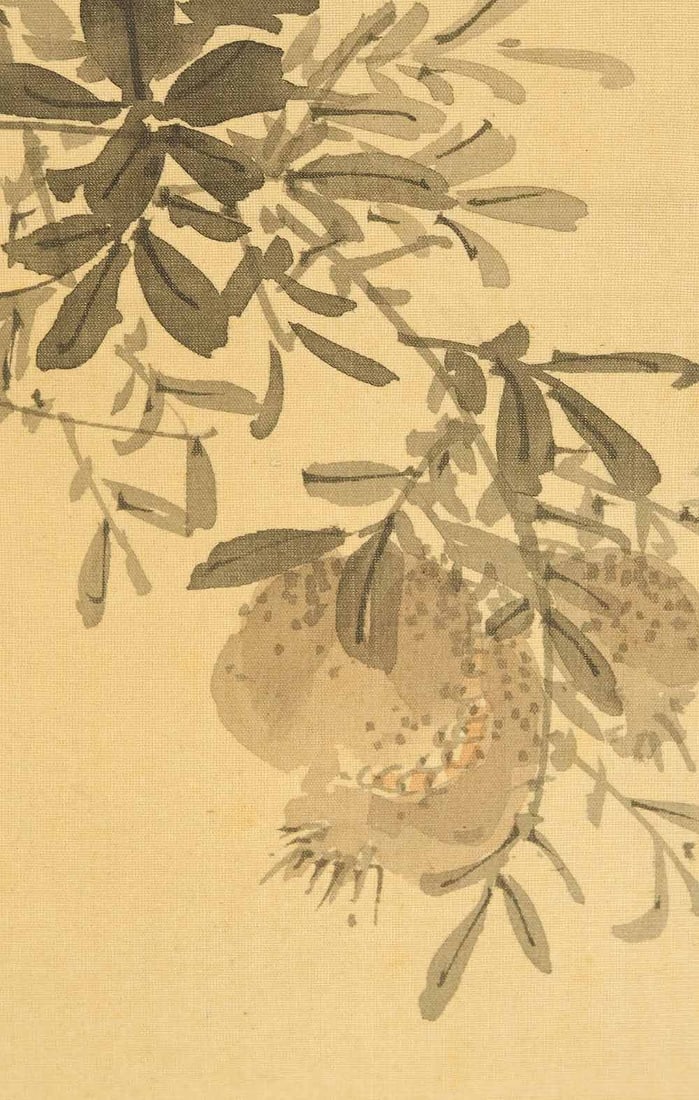 Nakabayashi Chikuto (1776-1853) Japanese Hanging Scroll Flowers and Birds with Box - 10