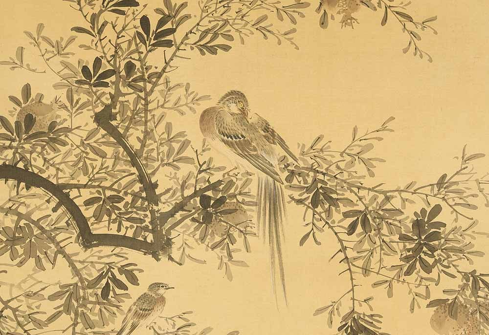 Nakabayashi Chikuto (1776-1853) Japanese Hanging Scroll Flowers and Birds with Box - 6